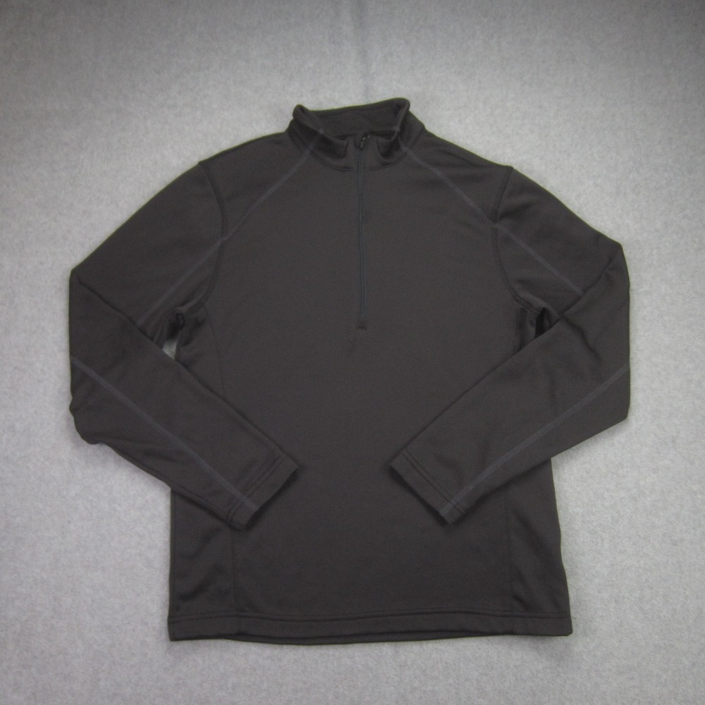 Spyder Pullover Mens S Black Fleece 1/4 Zip Mock Neck Lightweight Sweatshirt Top